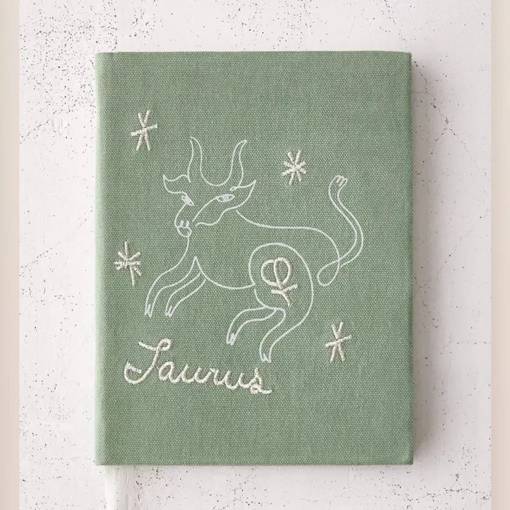 UO Embroidered Zodiac Notebook/Journal NWOT